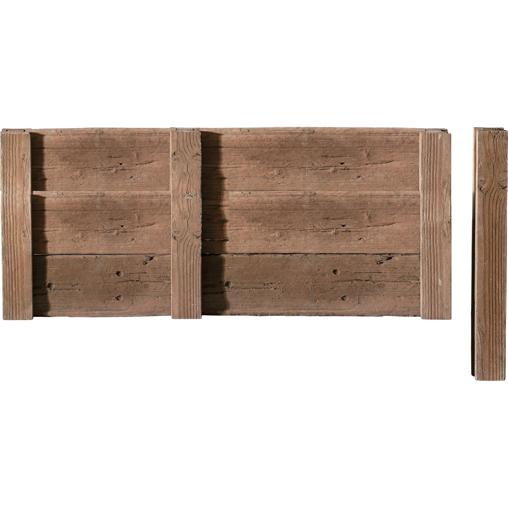 LogBorder 13,5/13,5/100 Eckpfosten Antik-braun