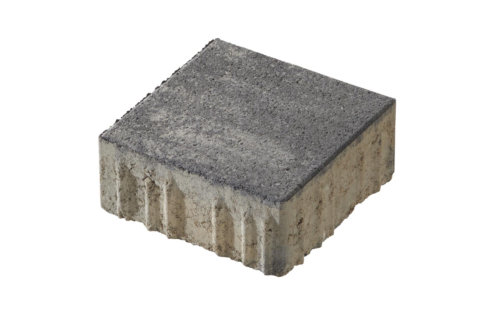 Pflasterstein in Grau für Außenflächen Quadratischer grauer Pflasterstein aus Beton