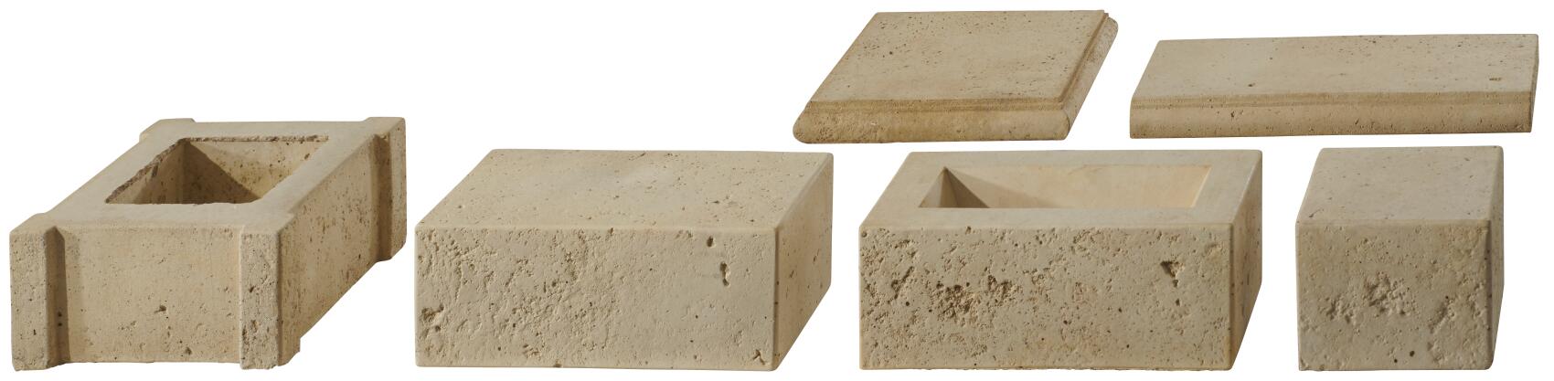 Travino Walling 20/20/15 Halbelement/Abdeckstein