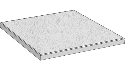 Illustration einer grauen Bodenfliese Grafische Darstellung einer quadratischen, grauen Bodenfliese mit strukturierter Oberfläche