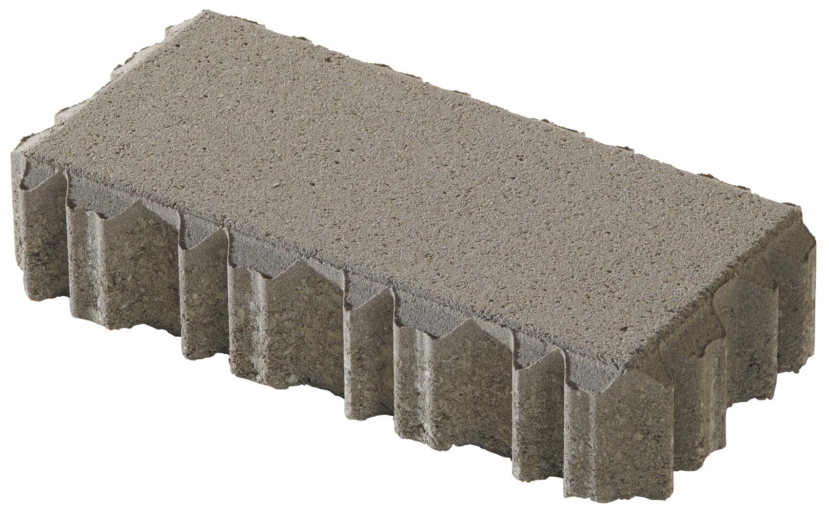 Betonpflasterstein in anthrazit für Außenflächen Grauer Betonpflasterstein mit strukturiertem Rand für Terrassen und Einfahrten